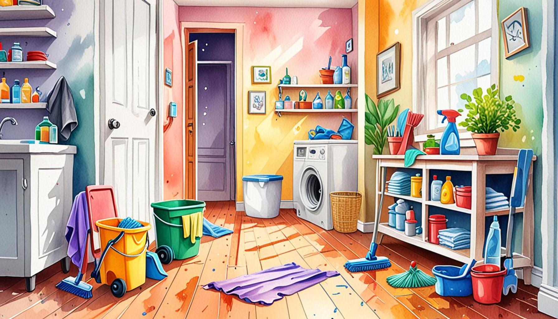 The importance of establishing an effective cleaning routine to keep the house organized