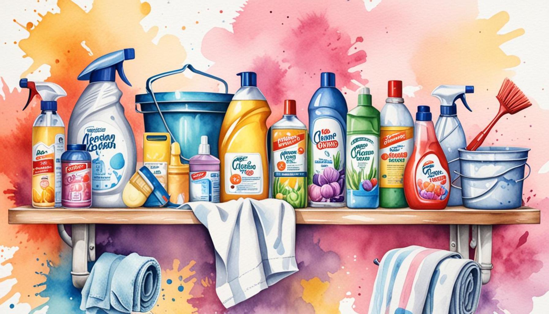 How to create an organization system for cleaning products at home