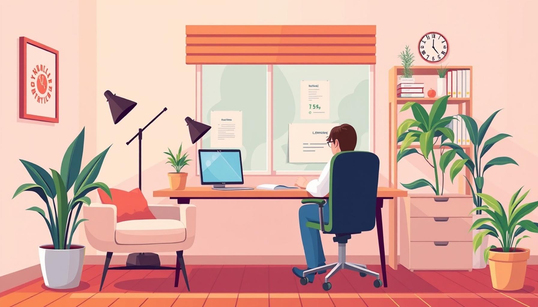 The influence of efficient habits on stress reduction and productivity increase in minimalist environments